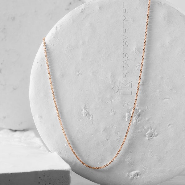 Цепь из красного золота 585, плетение «Якорь»